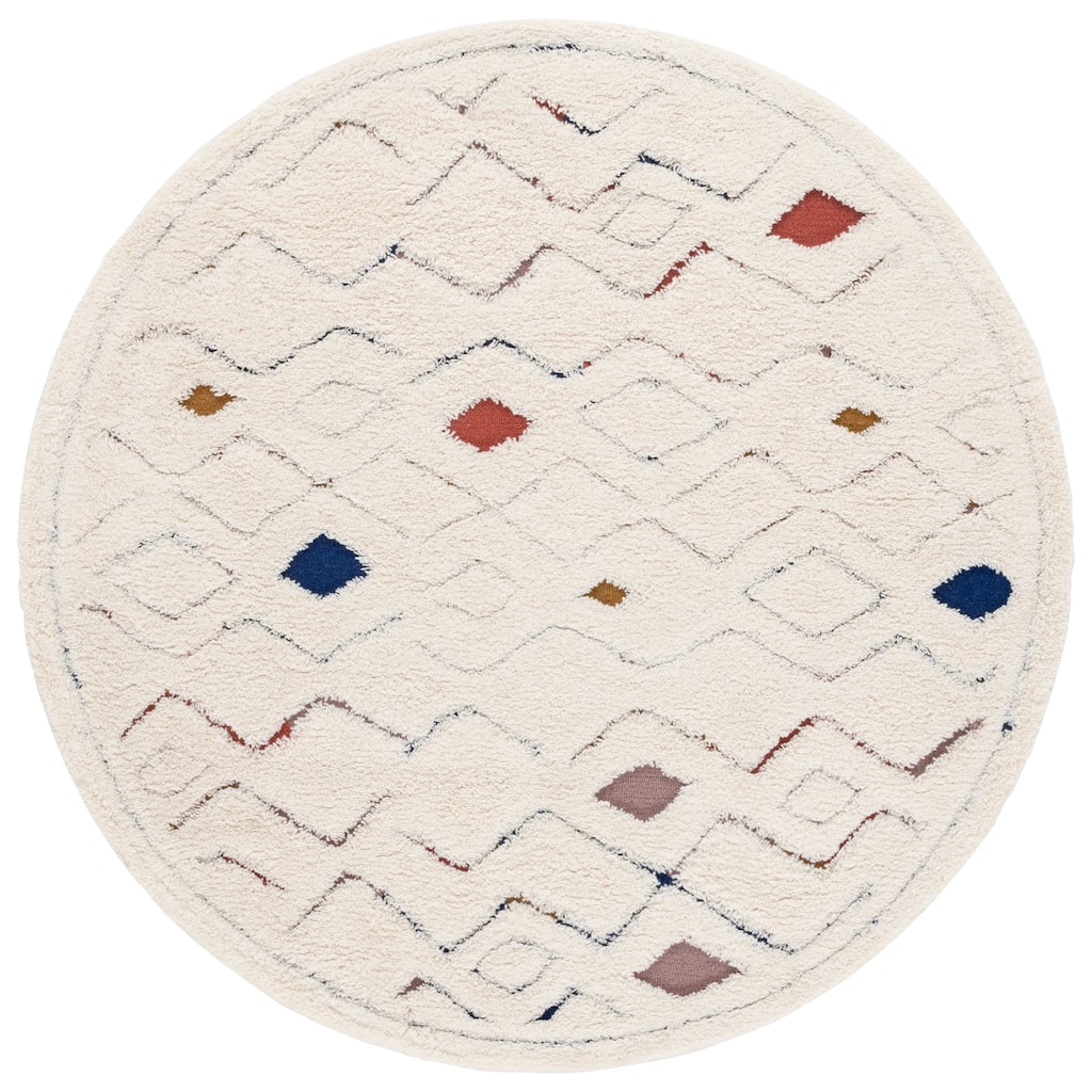 SAFAVIEH Handmade Casablanca Jodis Shag Boho Wool 1-inch Rug
