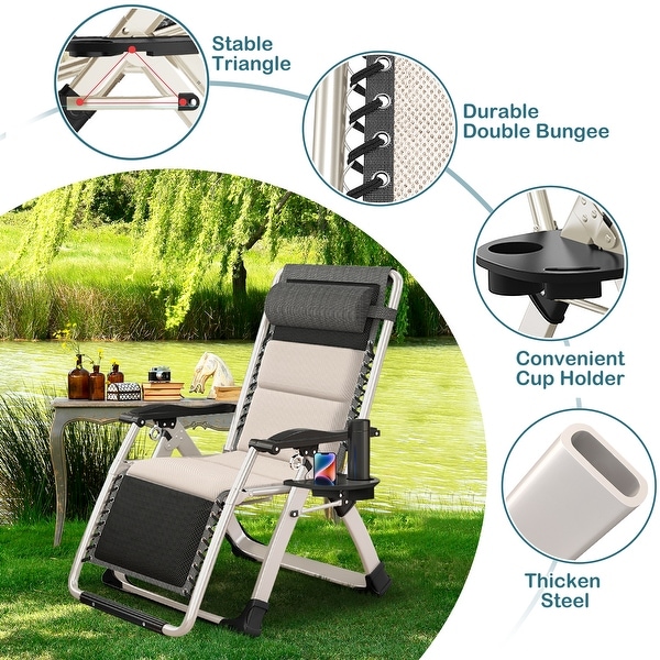 double recliner outdoor chair