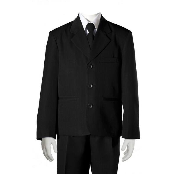 Shop Sweet Kids Boys Black Jacket Shirt Tie Vest Pants Husky Size