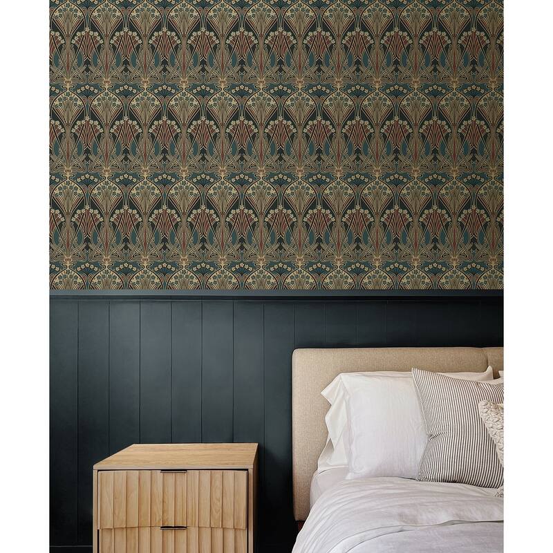 NextWall Deco Dragonfly Peel and Stick Wallpaper - 20.9 in. W x 18 ft. L