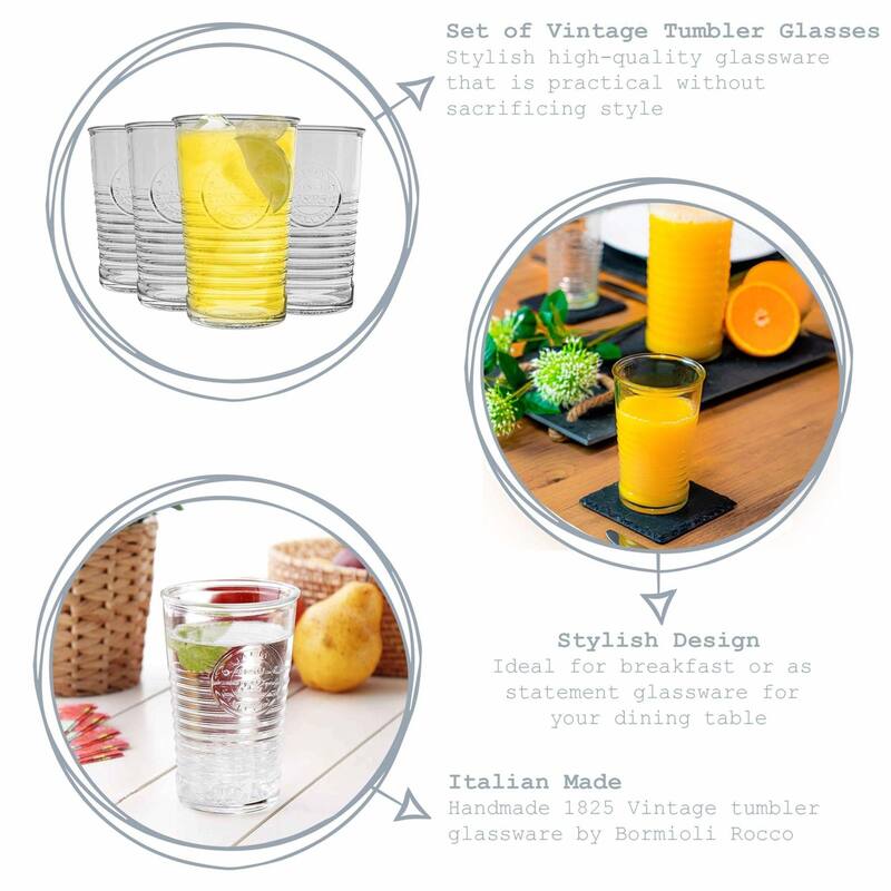Bormioli Rocco Set of 6 Officina1825 Cooler Glasses