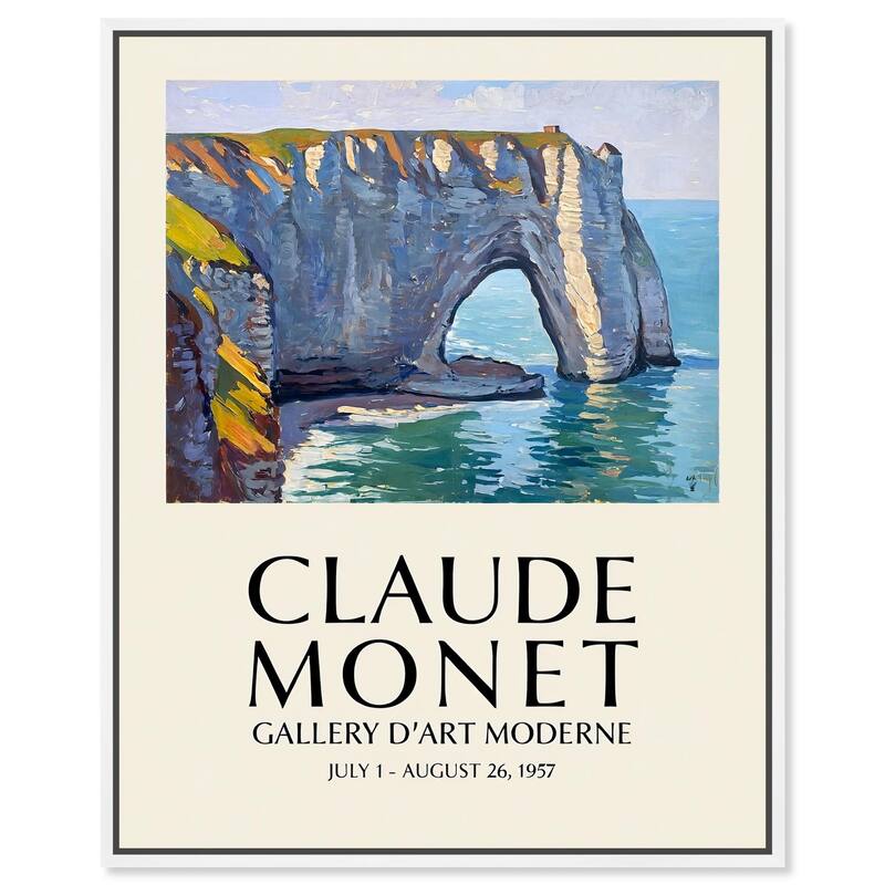 Seascape at Etretat Canvas by Art Remedy - White - 16" x 20"