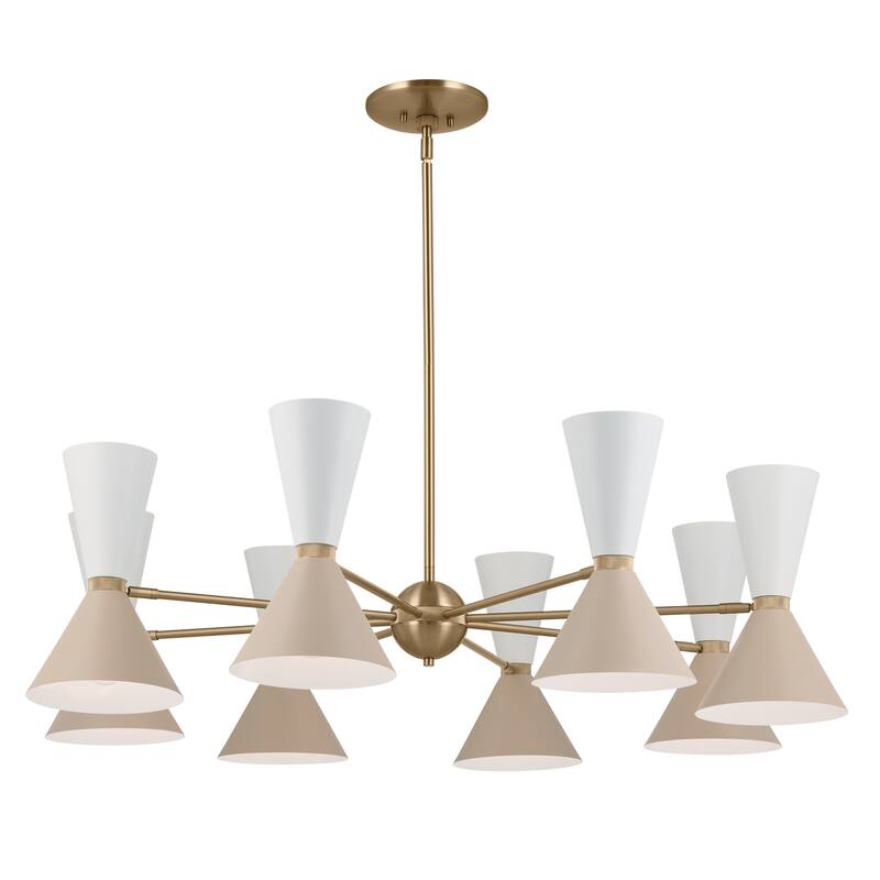 Kichler Lighting Phix 48.75 in. 16-Light Chandelier - Champagne Bronze/Greige