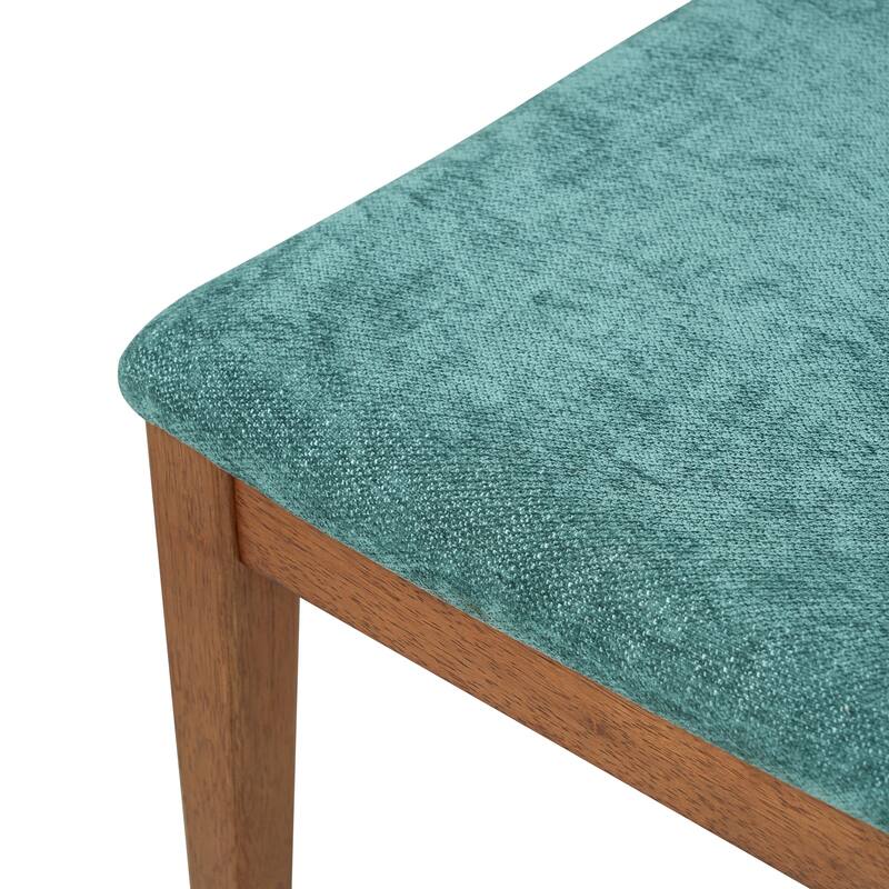 Christopher Knight Home - Mid-Century Modern Upholstered Wood Dining Arm Chairs with Ergonomic Armrests & Backrest, Set of 2