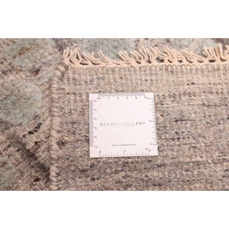 ECARPETGALLERY Hand-knotted Tangier Grey Wool Rug - 8'3 x 10'1