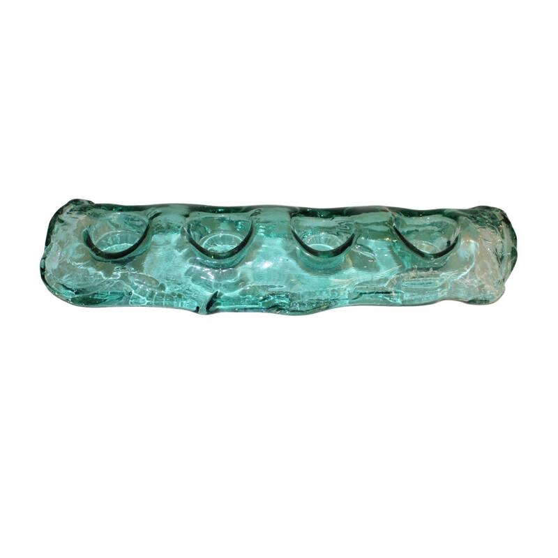 Quad Tealight Candle Holder - 15" - Blue