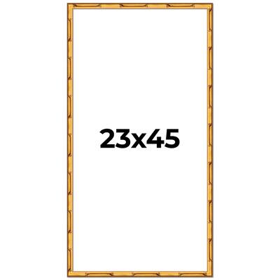 23x45 Frame Gold Bamboo Picture Frame Modern Photo Frame Includes UV Acrylic Shatter Guard Front Acid Free Foam Backing Board