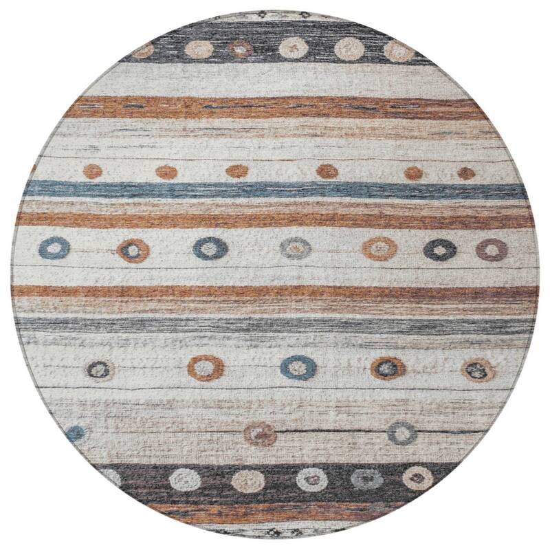 HomeRoots Striped Transitional Rectangle Outdoor Rug