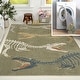 preview thumbnail 11 of 21, JONATHAN Y Duenas T-Rex Modern Kids Machine-Washable Area Rug 2x8 - Green/Multi