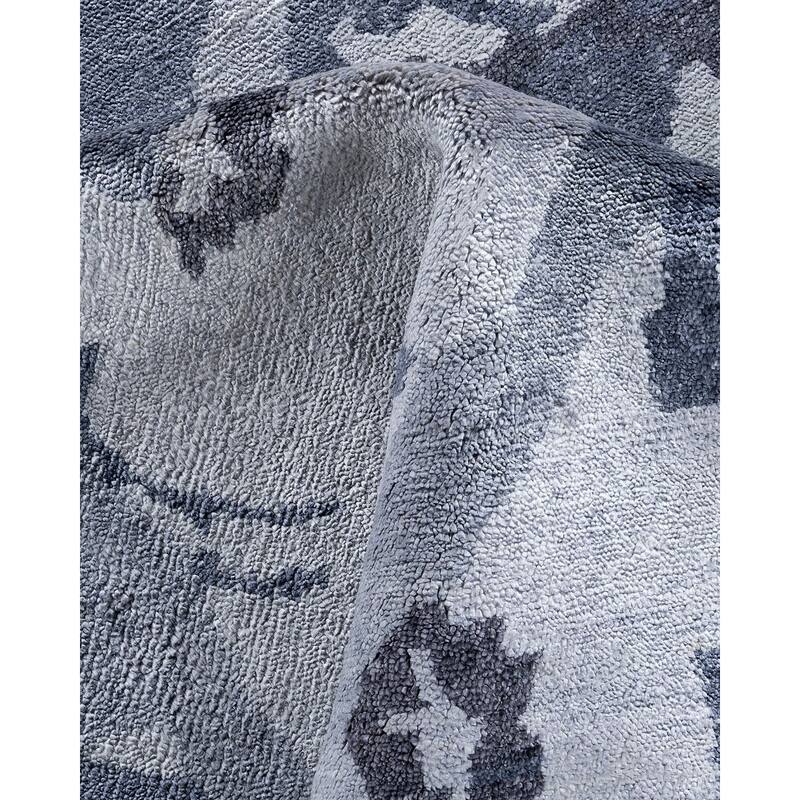 Modern One-of-a-Kind Hand-Knotted Area Rug - Ivory, 9' 2" x 12' 2" - 9' 2" x 12' 2"