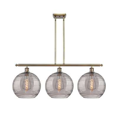 Innovations Lighting 516-3I 14 39 Athens Deco Swirl Chandelier Athens