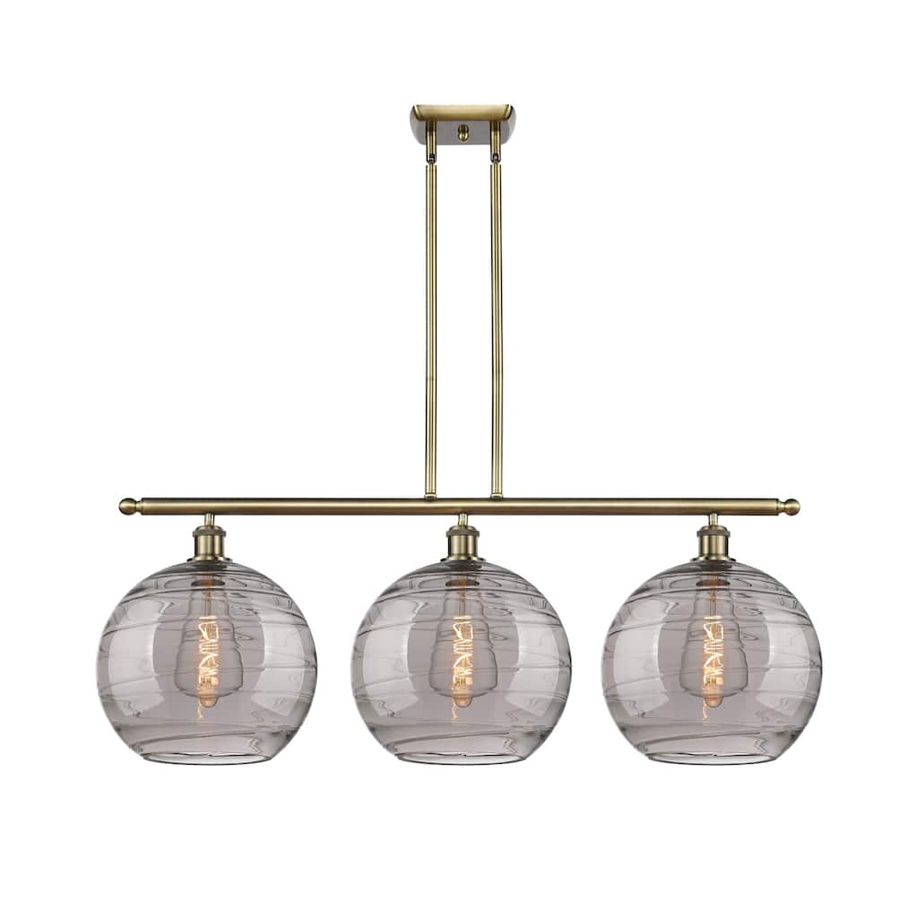 Innovations Lighting 516-3I 14 39 Athens Deco Swirl Chandelier Athens