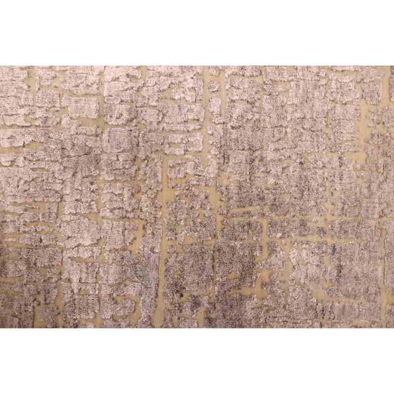ECARPETGALLERY Hand-knotted Legacy Grey Silk, Wool Rug - 5'10 x 5'10