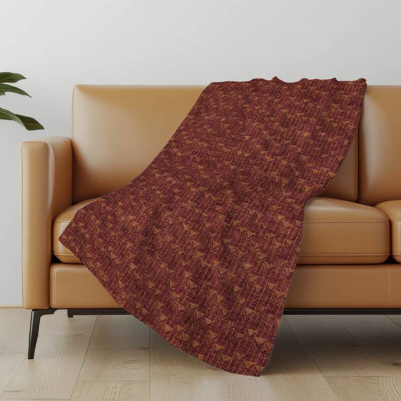 Premium Machine Washable Modern Boho Sherpa Throw Blanket