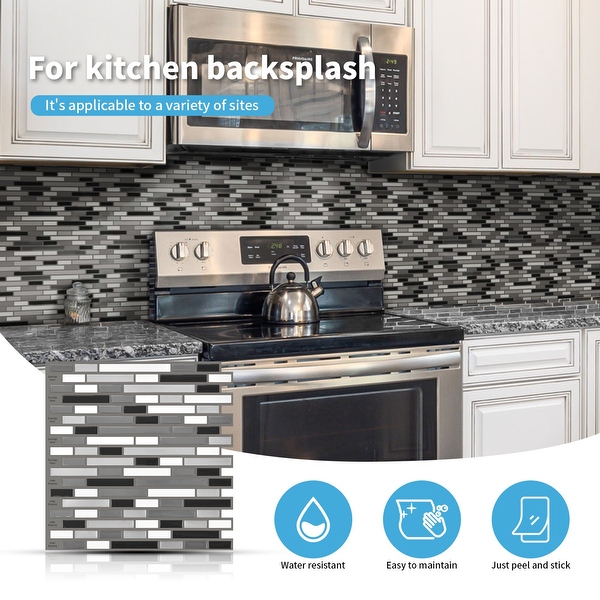 Gray peel and hotsell stick tile backsplash