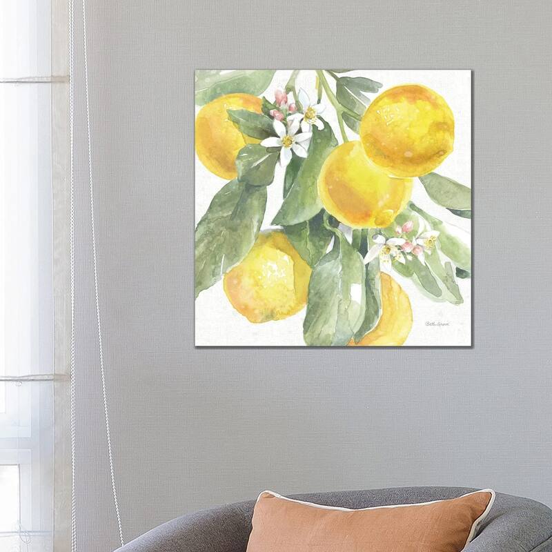 iCanvas "Citrus Charm Lemons II" by Beth Grove Canvas Print - 26x26x1.5