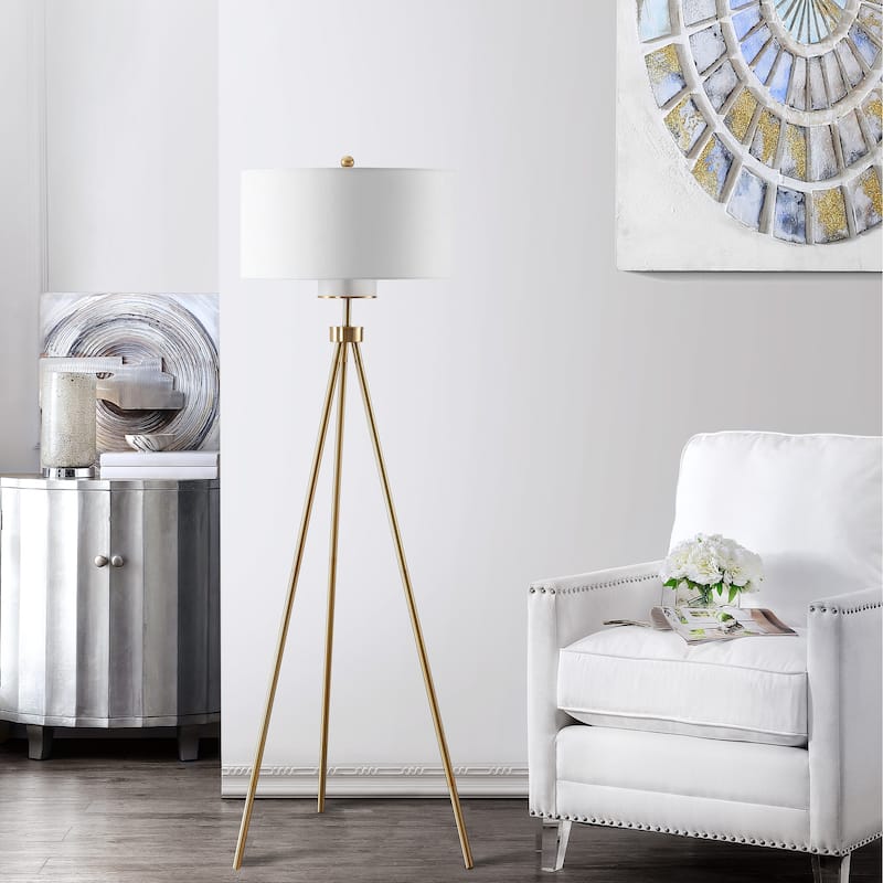 SAFAVIEH Lighting 66-inch Enrica Tripod LED Floor Lamp - 25" x 25" x 66"