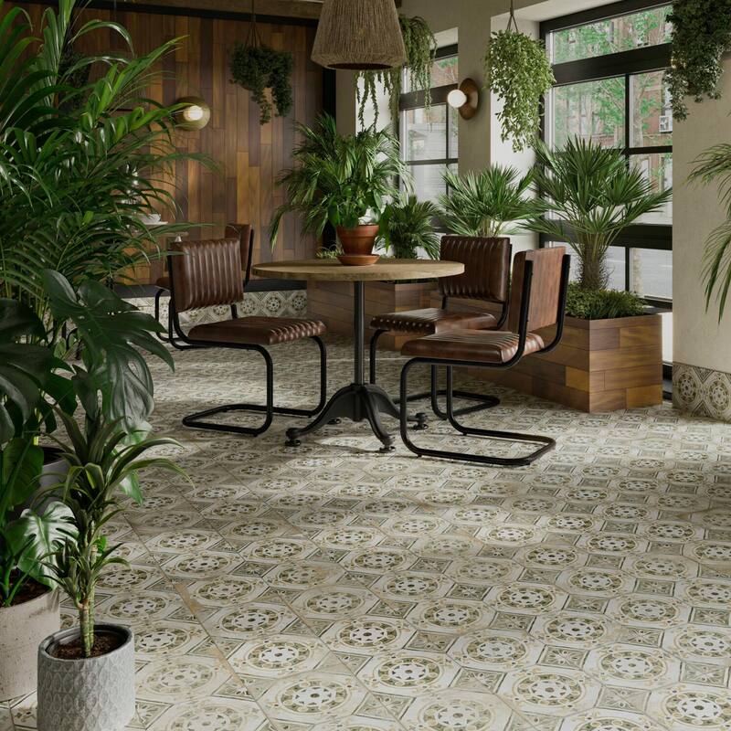 Merola Tile Kings Porto Iria 17-5/8" x 17-5/8" Ceramic Floor and Wall Tile