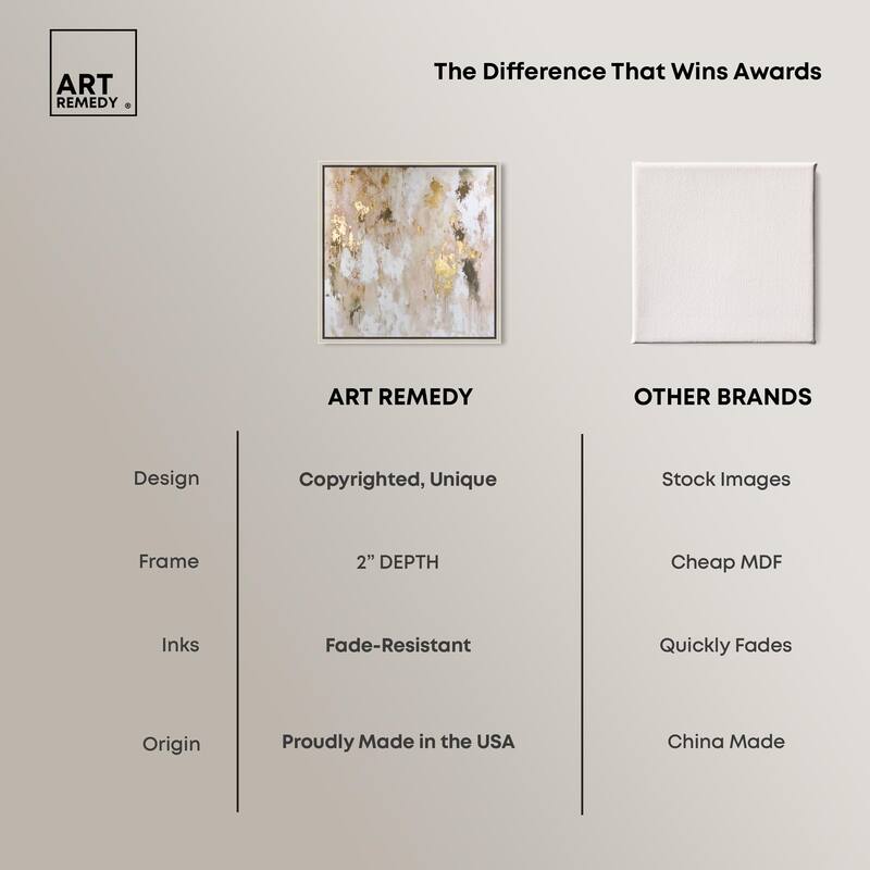 Golden Glimmer Gesture II Canvas by Art Remedy