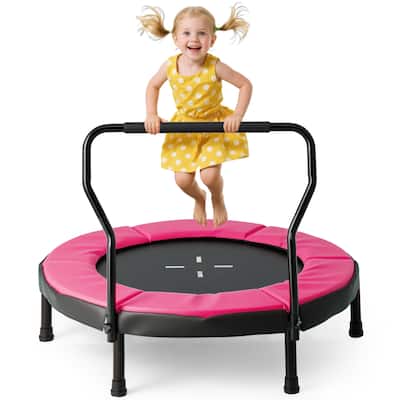 Gymax 40'' Trampoline for Kids Indoor/Outdoor Fitness Trampoline w/