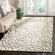preview thumbnail 4 of 14, SAFAVIEH Handmade Casablanca Shag Dorathy Tribal Wool Rug 2' x 3' - Ivory/Grey - Rectangle