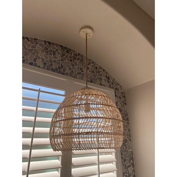 Opalhouse small seagrass light pendant light brown outlet
