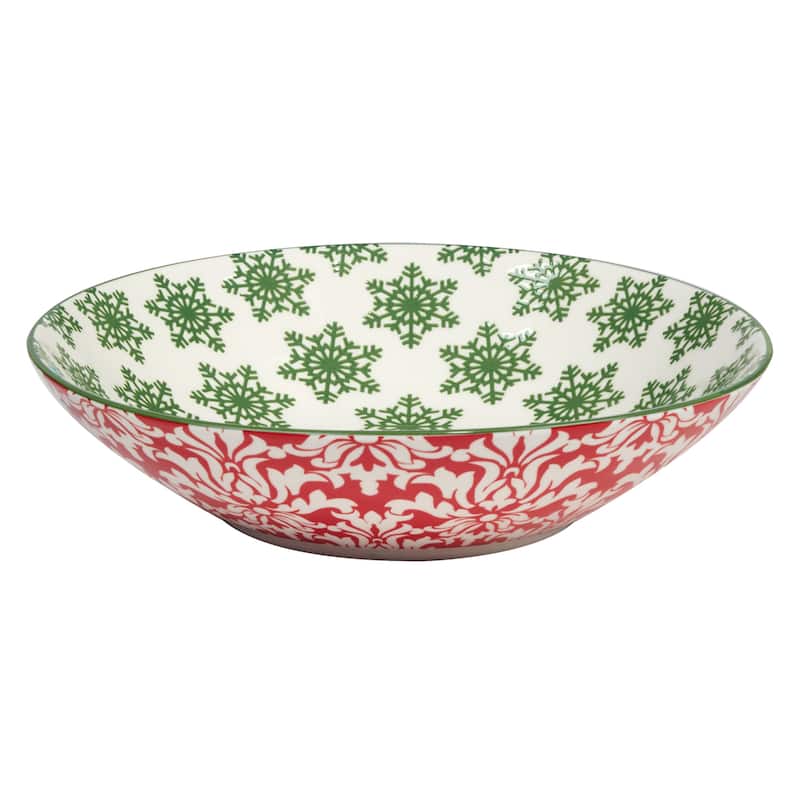 Certified International Winter Medley 40 oz. Soup Bowls, Set of 6 Assorted Designs - 40 oz.