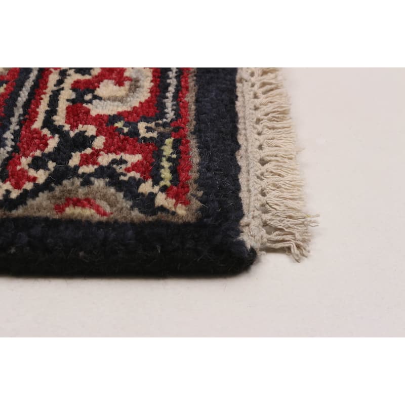 ECARPETGALLERY Hand-knotted Serapi Heritage Dark Navy Wool Rug - 2'6 x 7'10