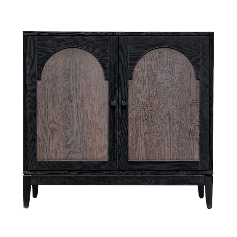 Sango Arch 2 Door Cabinet - Black, Stylish and Functional Storage