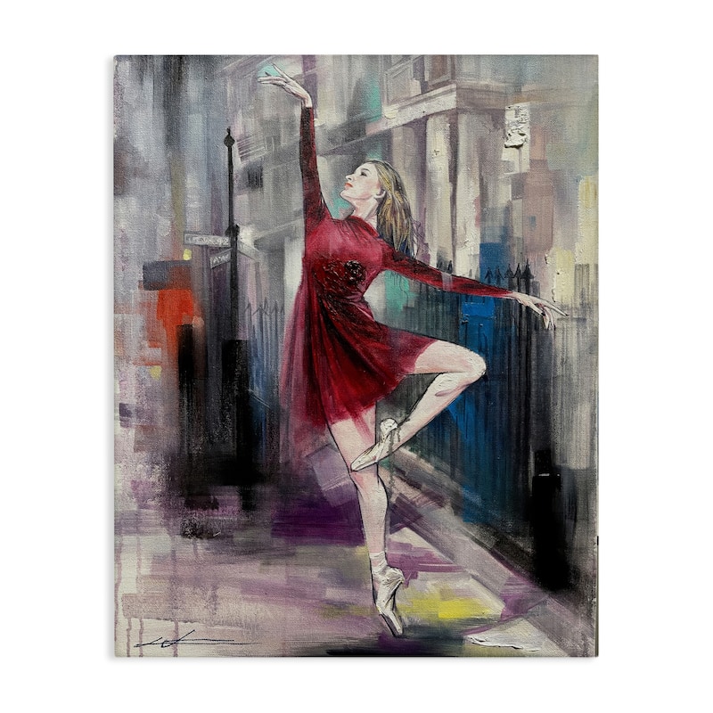 Stupell Ballet on City Street Canvas Wall Art Design By Lucille Lee - 30 x 40