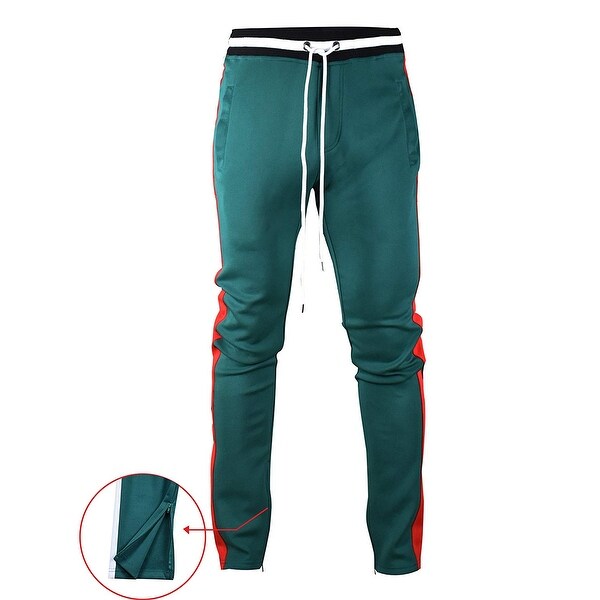 mens skinny fit track pants
