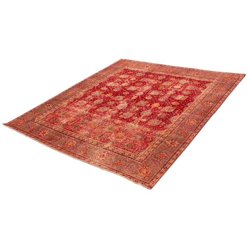 ECARPETGALLERY Hand-knotted Antalya Vintage Red Wool Rug - 9'4 x 11'0