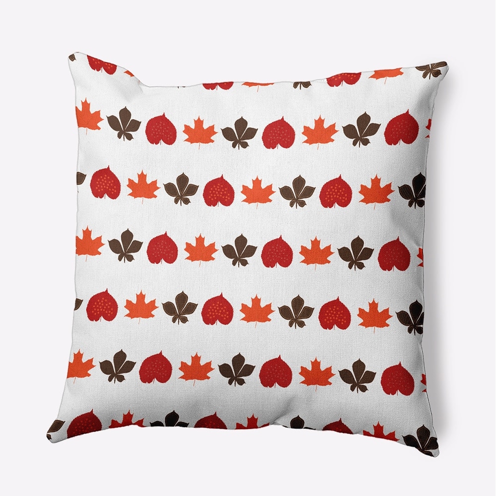 Leaf Stripe Accent Pillow