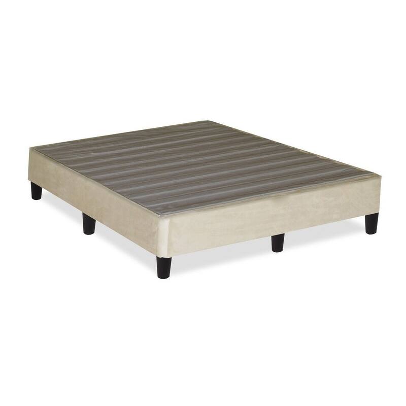 Onetan Beige 13-inch Minimalist Platform Bed