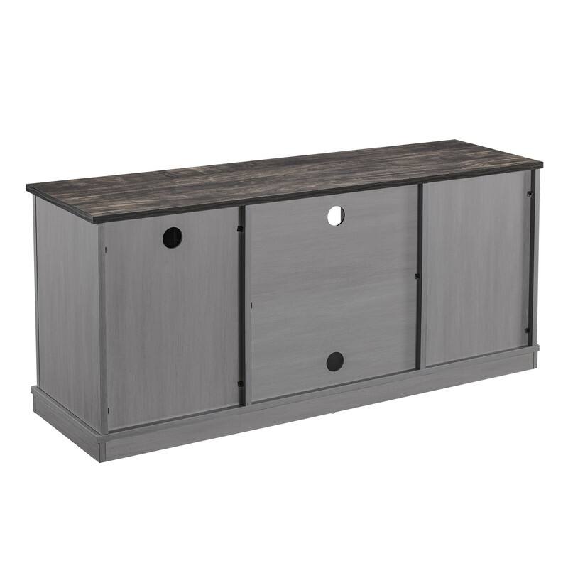 54" Faux Raw Wood TV Stand for 60" TVs - 54" in Width
