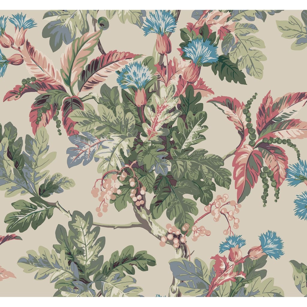 Ronald Redding Briarwood Taupe Wallpaper