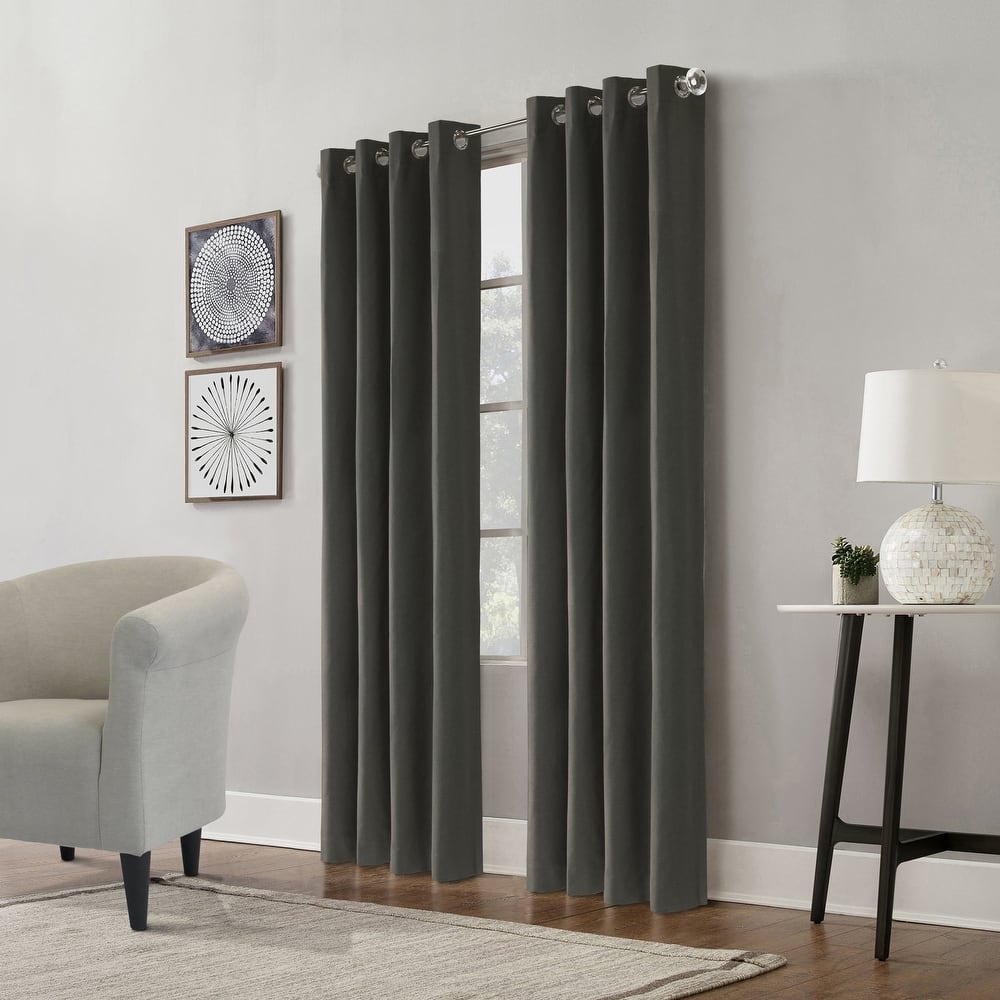ThermaPlus Edison Total Blackout Textured Curtain Panel