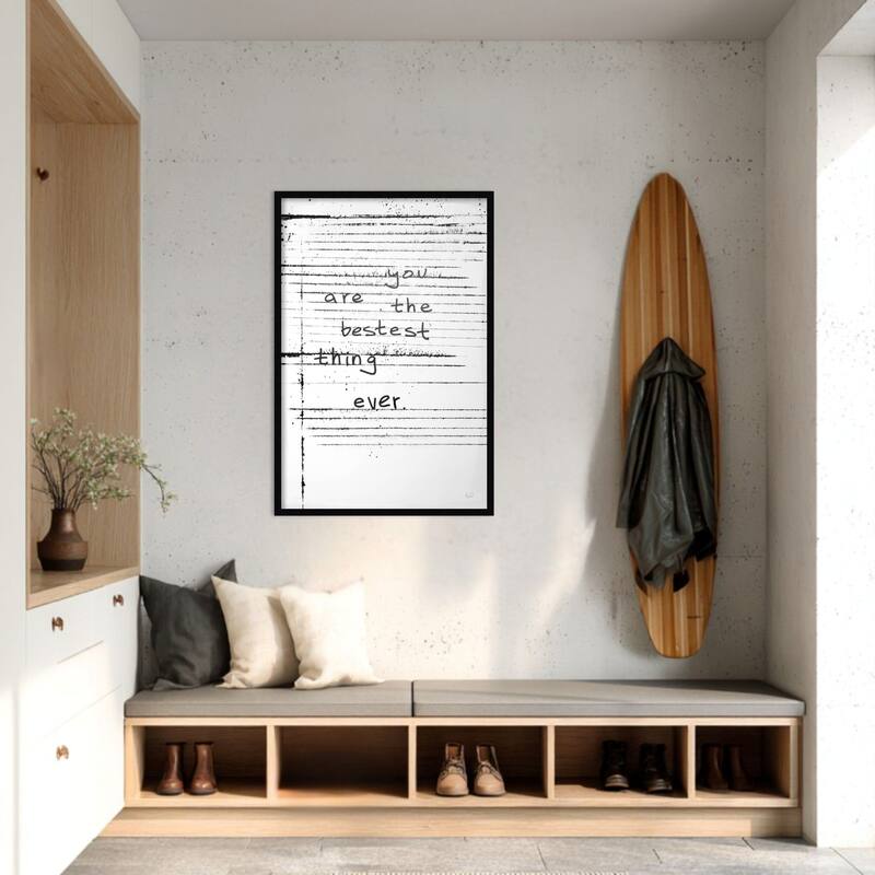 Amanti Art Framed Fabric Pinboard Passing Notes by Kent Youngstrom Printed Bulletin Board - Board Size 24 x 36