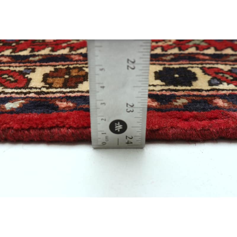 ECARPETGALLERY Hand-knotted Andelz Red Wool Rug - 2'6 x 12'7