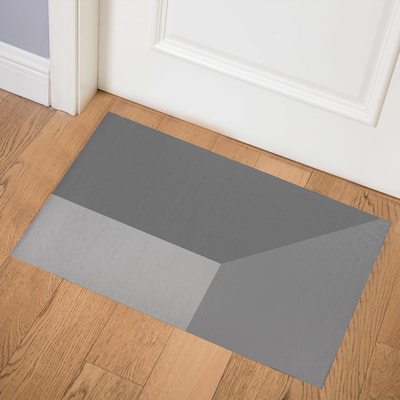 GEO AJAR GREY Indoor Door Mat By Greg Conte