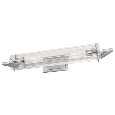 Faceted Linear Vanity Sconce