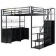 preview thumbnail 16 of 18, Creative Structure Full Size Heavy-Duty Metal Loft Bed Frame