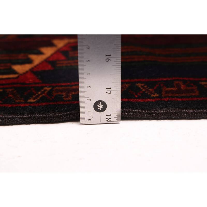 ECARPETGALLERY Hand-knotted Teimani Black Wool Rug - 4'1 x 6'8