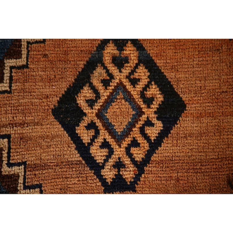 Geometric Qashqai Persian Antique Area Rug Handmade Wool Carpet - 4'5"x 8'0"