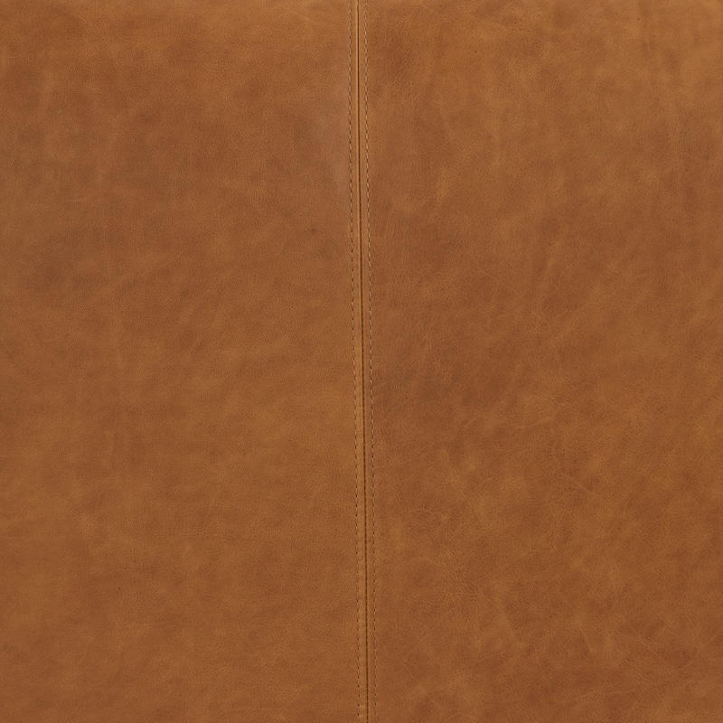 Poly & Bark Denver Leather Ottoman - Full Grain Genuine Italian Leather