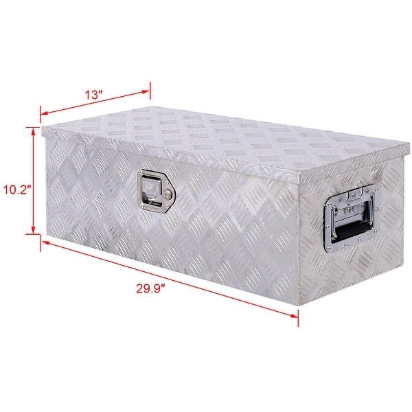 Outdoor Aluminum Trailer Pickup Storage Tool Box with Lock Keys Bed Bath & Beyond 38006262