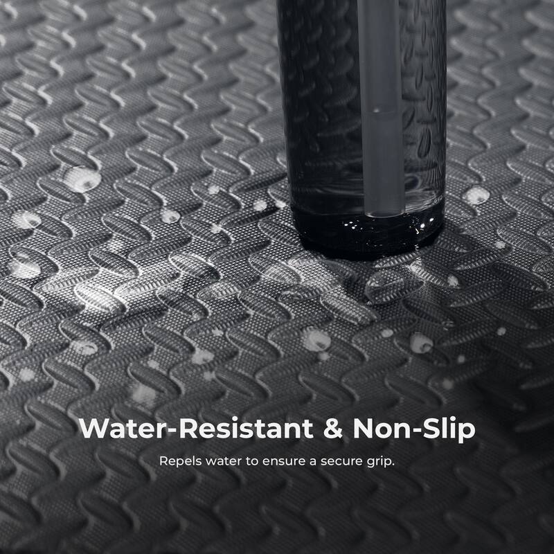 Sunny ½ inch Thick Puzzle Exercise Mat - Black - SF-EM01-BK
