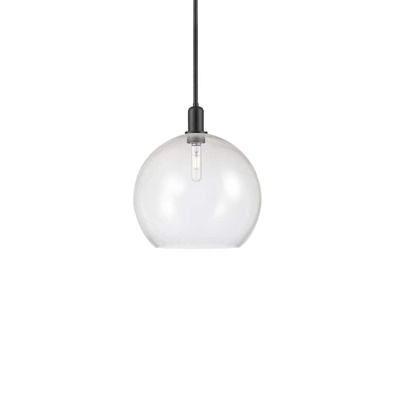 Innovations Lighting 716-1S-18-14 Athens Pendant Athens 14" Wide - Matte Black / Seedy