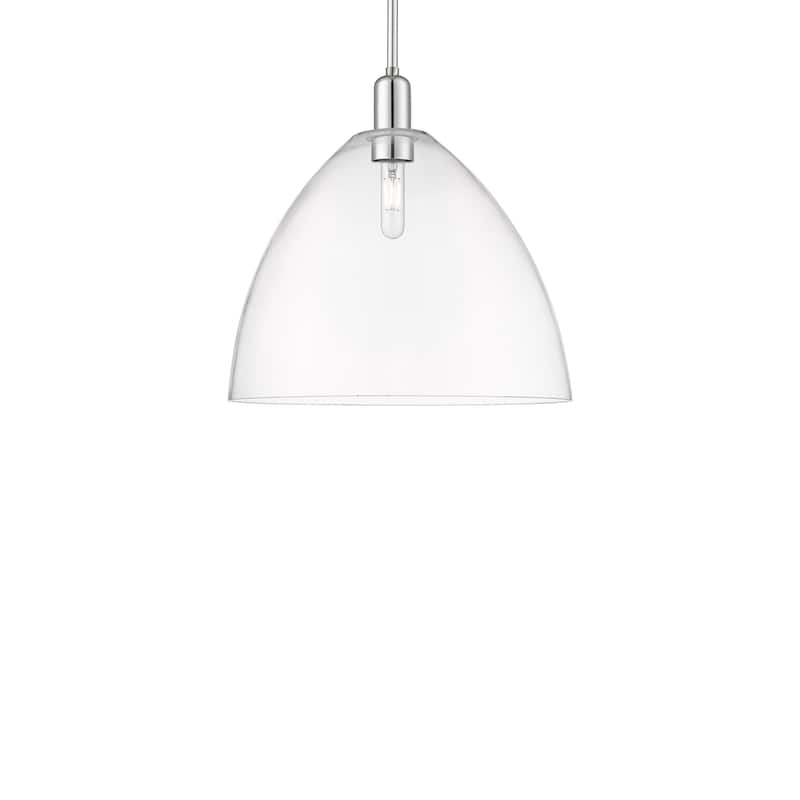 Innovations Lighting 716-1S-18-16 Bristol Pendant Bristol 16" Wide - Polished Chrome / Clear