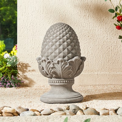 16.5"H MgO Blessings Artichoke Garden Statue Indoor Outdoor Decor by Glitzhome